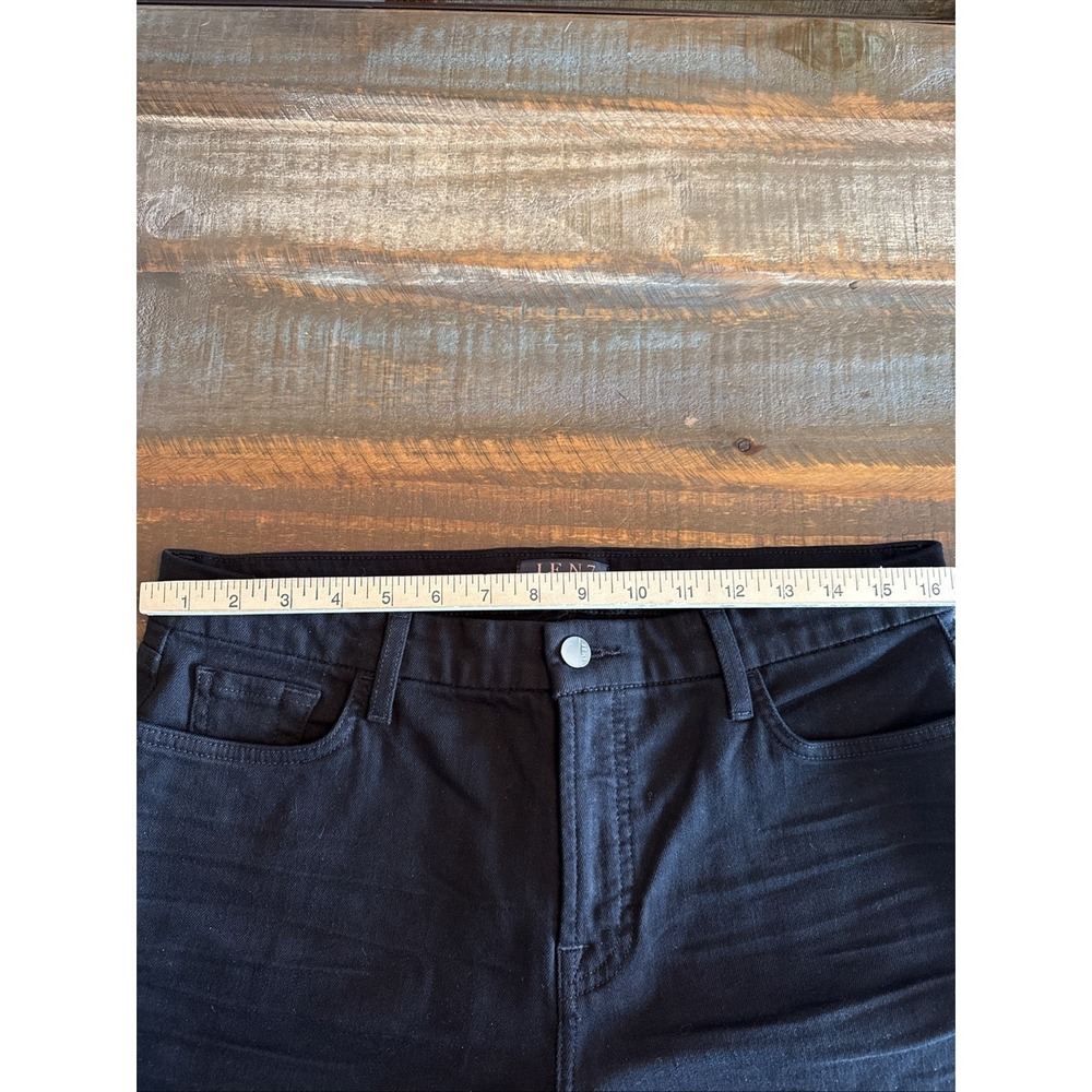 Jen7 Size 12 Bermuda Shorts Black Cuffed Pockets 7 for All Mankind - Picture 11 of 16